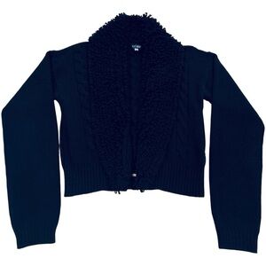 Vtg Armani Jeans Knit Cardigan Sweater